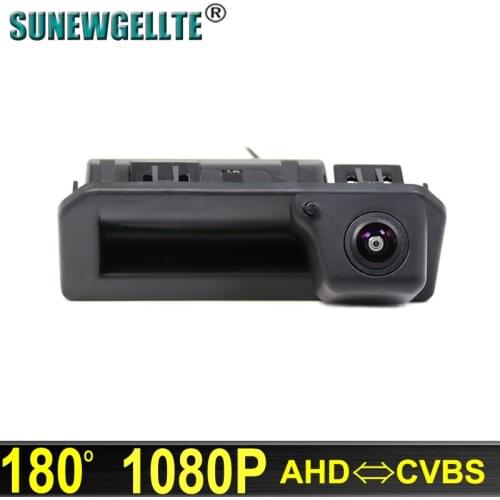 180° 1920x1080P HD AHD Vehicle Car Rear View backup Camera For Audi Q2 Q5 A5 A6 VW Passat Skoda Kodiaq 2017 2018 parking