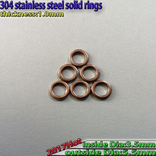 2020 NEW fishing solid ring , ring round 1.0mm3.5mm5.5mmm quantity: 150pcs/lot