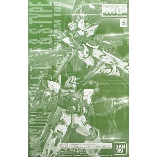 BANDAI GUNDAM MG 1/100 GUNDAM F90 MISSION PACK E-TYPE&S-TYPE Gundam model kids assembled Robot Anime action figure toys