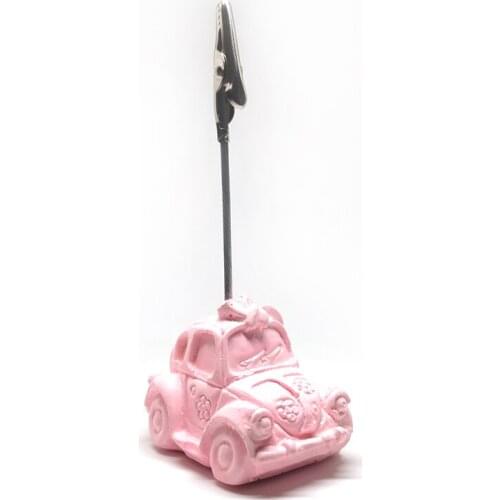 Car shaped note holder handmade in different colors