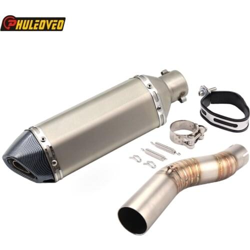 For Suzuki GSXR1000 2005-2006 Motorcycle Exhaust Silencer Muffler Escape Demper with Middle Link Pipe DB Killer for GSX-R1000