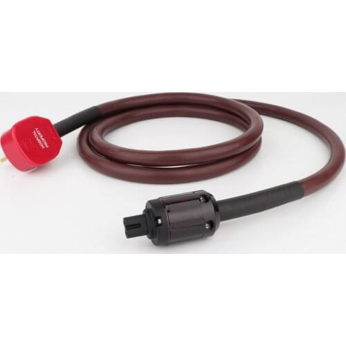 Hi-end OFC power cable hifi audio UK AC power cable with Figure 8 IEC Female connector plug