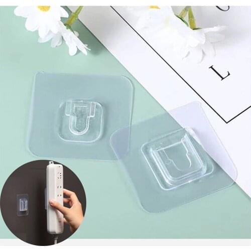 Home Double-sided Adhesive Wall Hooks Wall Hooks Hanger Strong Transparent Suction Cup Sucker Wall Storage Holder