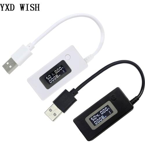 LCD Screen Mini Creative Phone USB Tester Portable Doctor Voltage Current Meter Mobile Power Charger Detector Voltmeter