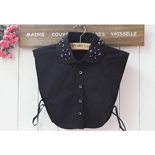 Fashion New Jeans Shirt Collares Denim Fake False Detachable Apparel Accessories Decorated Fake Collar Solid Sham Collar