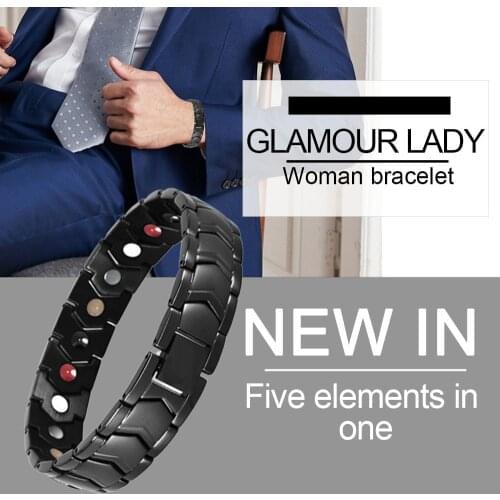 Браслет мужской Mens Bracelet Black Bracelet Magnetic Bracelet Relieves Hand Pain,Promotes Blood Circulation, Improves Insomnia