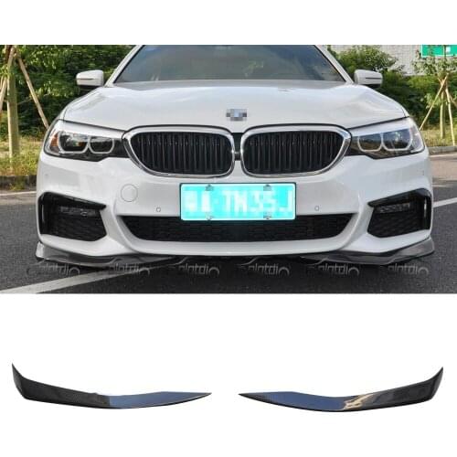 Real Carbon Fiber Front Bumper Lip Splitters Aprons Chins For BMW G30 M Tech