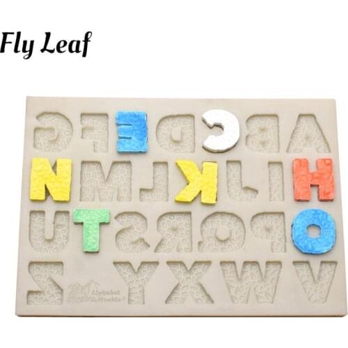 2021 Fun Biscuit Letters Series 4 Striped Mechanical English Letters Cake Mold DIY Hand Made Cake Decorating Baking Accessories