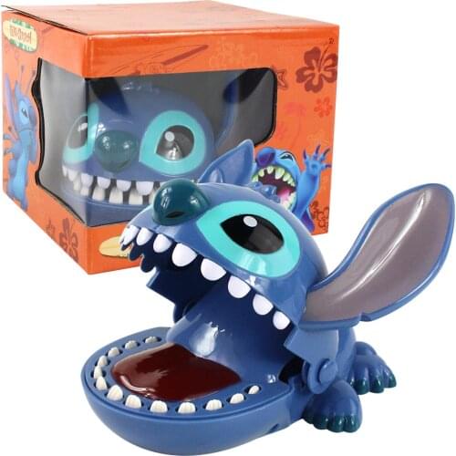 New Stitch Fashion Cute Cartoon Children Gag Toy Mouth Tooth Bite Toys Practical Joke Mouth Tooths For Children Birthday Gifts