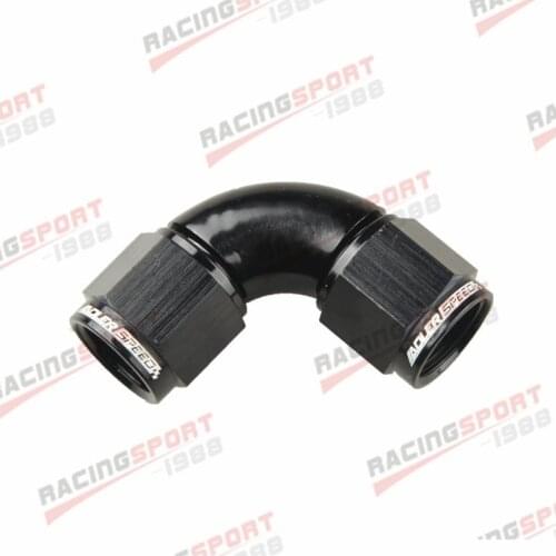 AN-6 6AN To AN6 -6AN 90 Degree Female To Female Full Flow Adapter