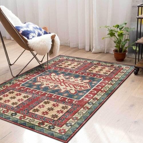 Retro Persian 3D Printing Large Carpets For Living Room Bedroom Area Rugs Absorbent Mat Morocco Ethnic Demand Rug On Print Boho