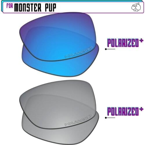 EZReplace Polarized Replacement Lenses for - Oakley Monster Pup Sunglasses - Sir P Plus-BluePPlus
