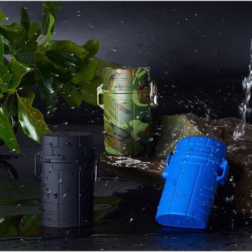 Portable Outdoor Waterproof Windproof USB Charging Cigarette Case 20PCS Unusual Personality Multi-function Cigarette Lighter