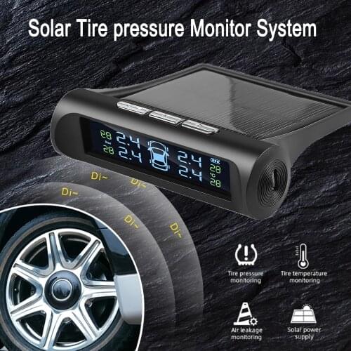 4 sensors car tire pressure alarm TPMS Digital display auto tyre pressure tester leak warning tire presssure monitoring system