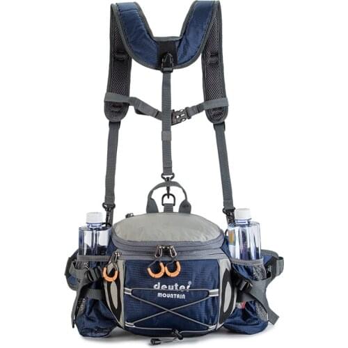 8L Sports Waist Bag Outdoor Hiking Riding Waterproof Wearproof Backpack Camping Travel Shoulder Bag Water Bottle Pack Bag X352+D