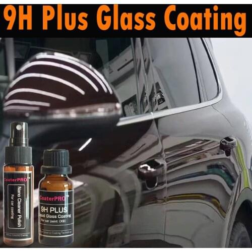 CoaterPRO 9H Plus liquid glass coating (X9) glasscoat nano car paint auto detailing replace wax quartz auto detailing 50ml kit