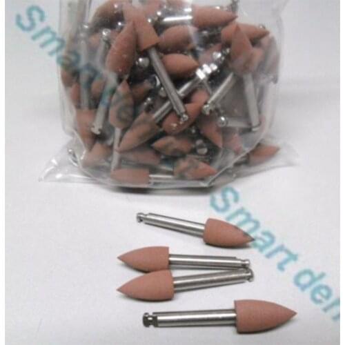 DENTAL LAB MOUNTED SILICONE POLISHING POINT MIDGETS REDUCTION 50/BOX BROWN RA dentistry tool dentistry equipments