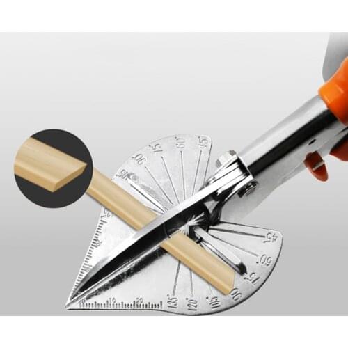 Angle Shear 45 Degree to 120 Degree Miter Cutter Hand Shear, Sk5 Blade, Wire Slot Cutter Trunking, PVC, Plastic, Thin Wood Strip