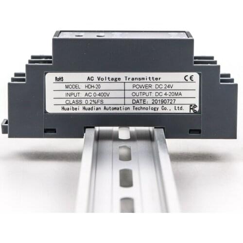 High voltage input 0-1000VAC voltage transducer small size active voltage signal isolator sensor