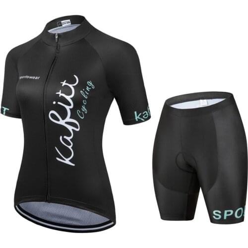 2021 Kafitt Cycling Women‘s Fashion MTB Bike Shirt Maillot Ciclismo Go Pro Team Quick Dry Bicycle Clothing Short Sets Summer
