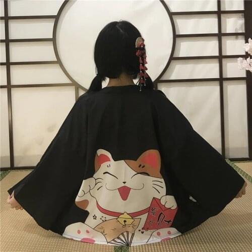 Women Tops Summer 2020 Japanese Fashion Kimonos Samurai Costume Kimono Karate Haori Obi Streetwear Japanese Yukata Kimono FF2582