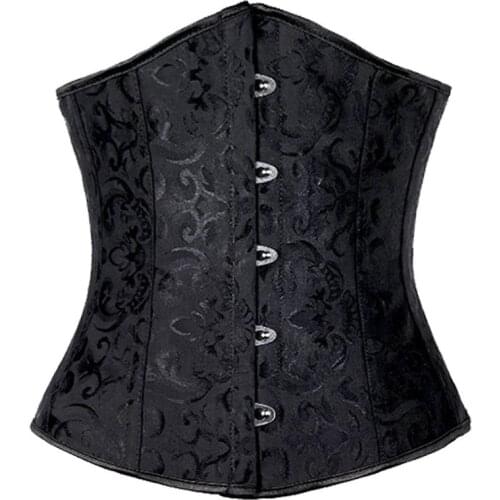 Sexy Corset Underbust Waist Cincher Corsets Gothic Corset Top Bustier Plus Size Corpete Corselet Black White Red Blue S-6XL