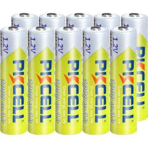 10PCS PKCELL 1.2v NI-MH AAA Battery 3A 1000MAH AAA Rechargeable Battery aaa nimh battery batteries rechargea for flashlight toys
