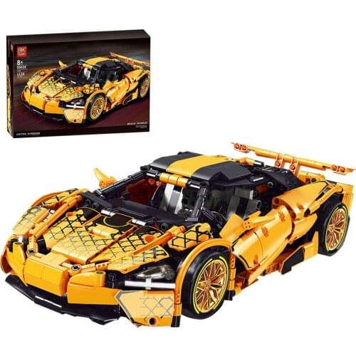 1128Pcs RC Super Racing Car Building Blocks DIY Vehicle Bricks Toys For Children Educational Toys-Dynamic Version/Static Version