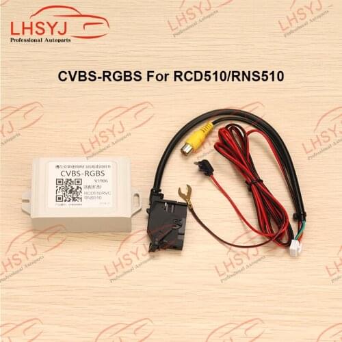 26 pins CVBS RGB Adapter AV to RGB Converter Adapter For VW MIB RCD510 RNS510 RNS315 Reverse Camera