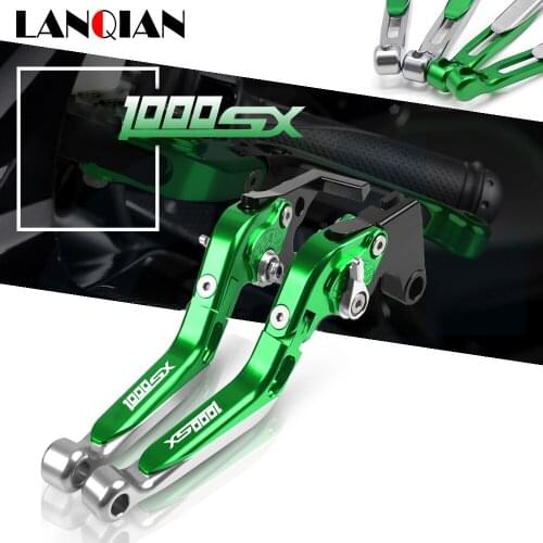 For Kawasaki Z1000SX Motorcycle Aluminum Adjustable Folding Extendable Brake Clutch Levers Z1000 SX 2017 2018 2019 2020 Parts