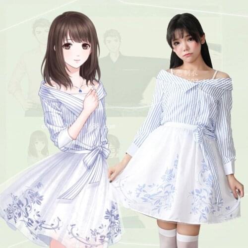 Anime Cosplay costumes Game love and producer dress Lolita skirt lovely Mr Love: Queens Choice costume for womens Halloween