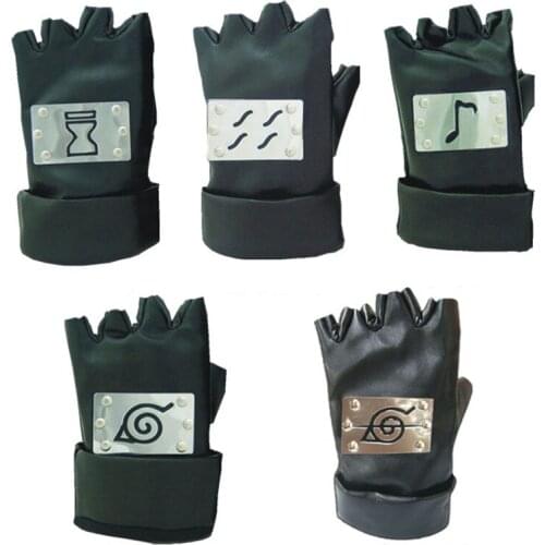 Anime cosplay Hatake Kakashi Ninja Cosplay Black cortex Gloves Halloween comic cosplay