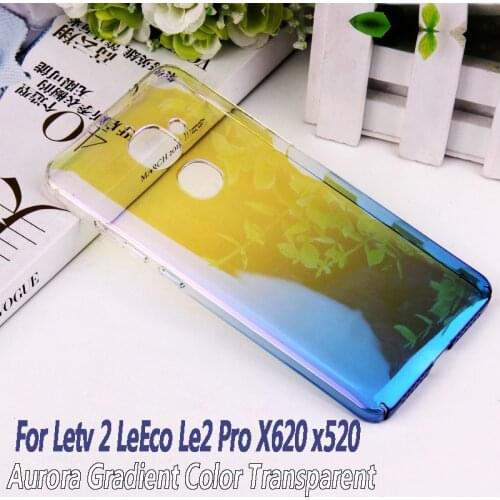 For Leeco Letv le pro 2 x620 case Luxury Aurora Gradient Color Transparent Hard Phone Case For letv le 2 S3 X620 X520 x626 Cover