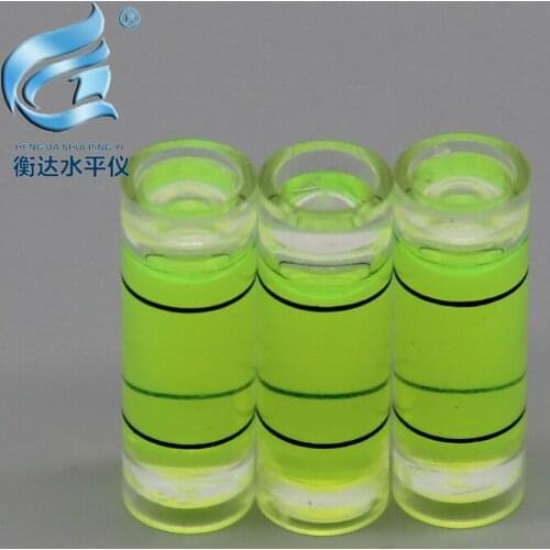 100 pcs/batch) 8*23mm cylindrical bubble level meter level equipment frame accessories