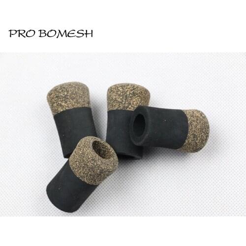 Pro Bomesh 4Pcs/Pack 5cm 11.9g Inner Diam 16mm EVA and Rubberized Cork Rear Grip Split Grip DIY Fishing Rod Building Component