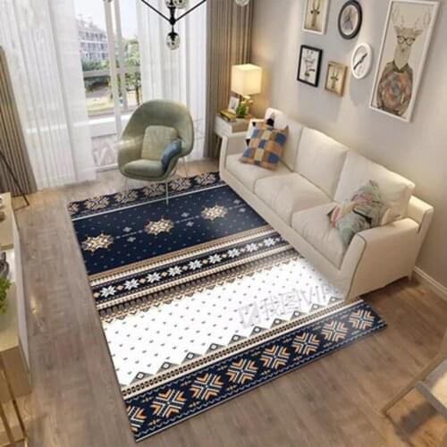European Style Striped Carpet Modern Home Bbedroom Living Room Sofa Mat