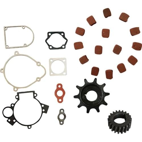 Gear Set &Square Clutch Pads for 49cc 66cc 80cc 2 Stroke Motorized Bicycle Bike