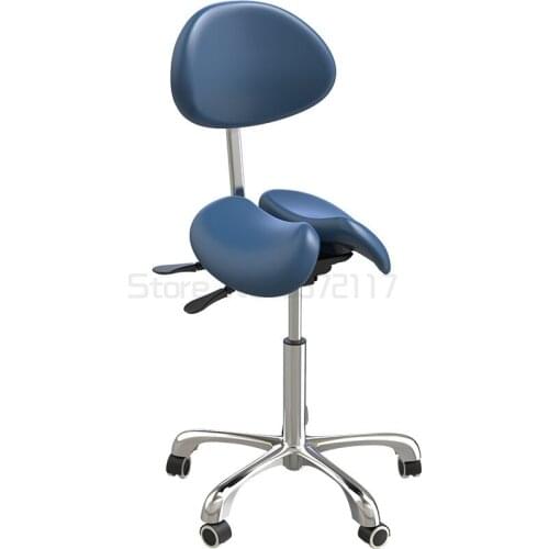 Saddle chair ergonomic adjustment sitting posture beauty salon stool two petal lifting rotary cosmetic chair