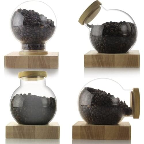 Circular Glass Sealed Storage Jar 800ml Coffee Milk Powder Canned Grain Storage Tank Tea Candy Food Storage Box Kitchen Tools