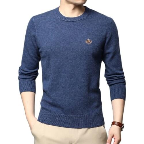 2021 New Fashion Brand Knit Pullover Korean Designer Crew Neck Mens Sweater Streetwear Autum Winter Casual Jumper Men Clothing