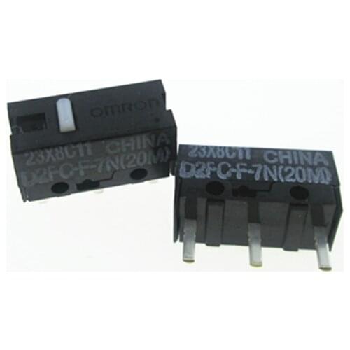 NEW switch D2FC-F-7N(20M) D2FC-F-7N D2FCF7N mouse micro switch DIP3 50PCS/LOT