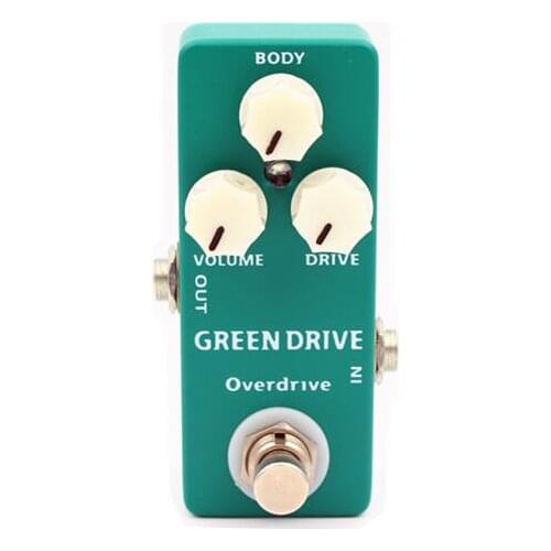 Mosky Guitar Pedal Mini Green Drive Overdrive Guitar Effect Pedal Two Mode Voice Choose and True Bypass Pedal Guitarra