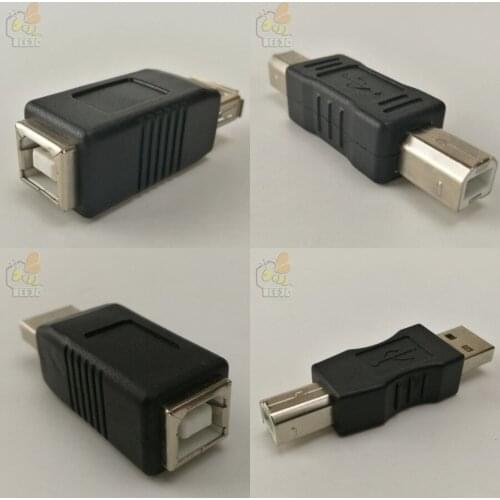 500pcs/lot USB2.0 A Female To B Female A Male To B Female A Male To B Male Printer Print Converter Adapter USB 2.0 Connector