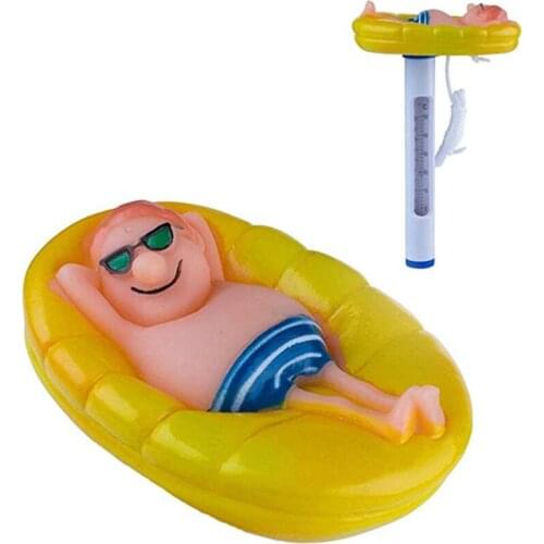 Floating Swimming Pool Thermometer Water Temperature Gauge Cartoon Thermometers With String For Swimming Pools Spas