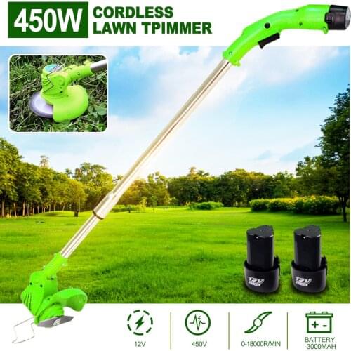 Portable Electric Grass Trimmer Handheld Lawn Mower Agricultural Household Cordless Weeder Garden Pruning Tool Brush Cutter