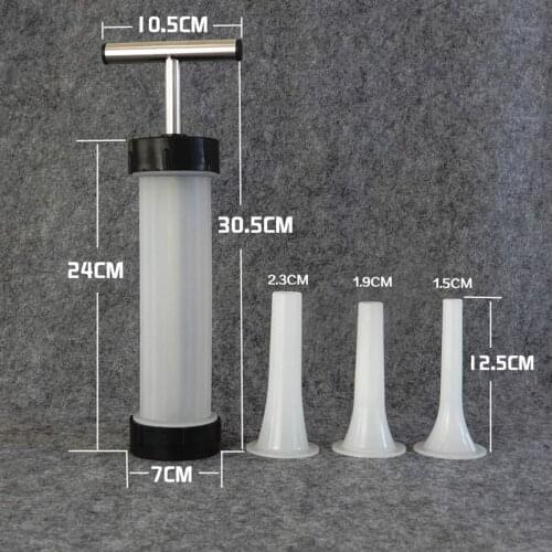 Manual Sausage Maker Tube Syringe Meat Fillers Machine Nozzle Sausage Meat Stuffer Sausage Filler Machines Funnel Kitchen
