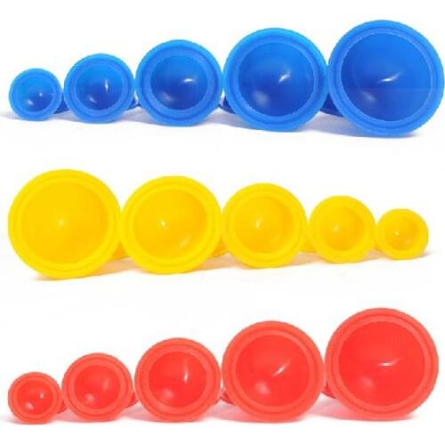 Health care 12cups/set easy suction personal body massage relaxation cupping treatment silicone rubber Cupping set