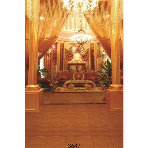 Indoor Hall Droplight Sofa Wedding Children Vinyl Background For Photo Studio Props Backdrops for Photography