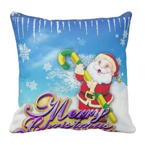 Vintage Christmas decorative Cushion Cover Throw Pillow Pillowslip Case for Sofa Bed square Cotton Polyester 5 size 9 style