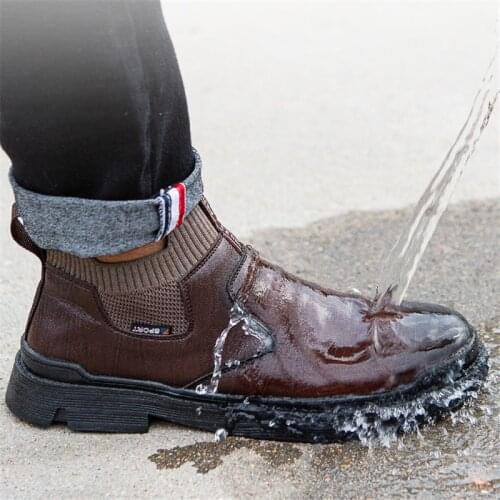 Waterproof Safety Shoes Men Boots Anti-Puncture Work Shoes for Military Boots Building Steel Toe Non-slip Indestructible Shoes